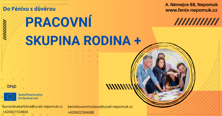 Plakát k aktivitě Rodina +