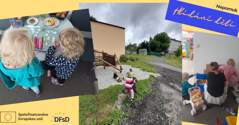 Fotografie s účastníky hlídání dětí