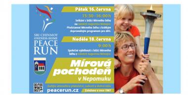 Plakát k akci Mírová pochodeň v Nepomuku