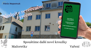 Plakát upozorňující na nové kroužky.