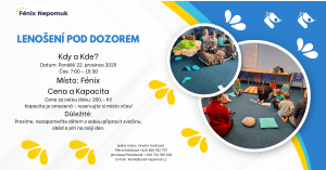 Dejte dětem pauzu od kroužků a aktivit! Přiveďte je k nám na Lenošení pod dozorem, kde se zabaví podle svého a my dohlédneme na to, aby byl klid a bezpečí. Zapomeňte na plánované hry a náročný program. Toto je den pro volnou hru, odpočinek a tvoření, ke k